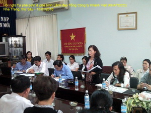 Hội nghị Tự phê bình & Phê bình Lãnh đạo Tổng Công ty Khánh Việt (KHATOCO)